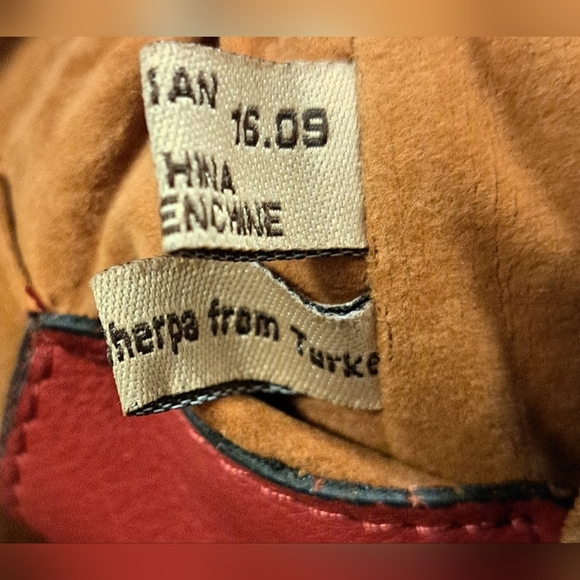 EUC Patricia Nash Burgundy Italian Sheepskin & Sherpa Casual Clutch Purse Bag - Picture 13 of 13